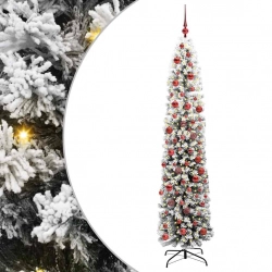 Mākslīgā Ziemassvētku Eglīte Zaļš Un Balts 180 Cm Pvc Vidaxl