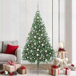 Mākslīgais Led Ziemassvētku Eglīte Su 300 Led Zaļa 210 Cm Pvc Vidaxl