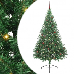 Mākslīgais Led Ziemassvētku Eglīte Su 300 Led Zaļa 240 Cm Pvc Vidaxl