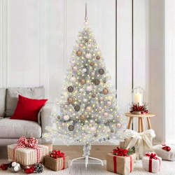 Mākslīgais Led Ziemassvētku Eglīte Sudraba 180 Cm Pet Vidaxl