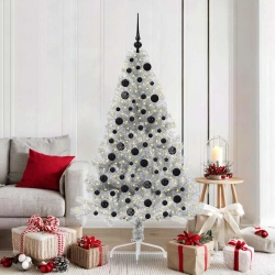 Mākslīgais Led Ziemassvētku Eglīte Sudraba 180 Cm Pet Vidaxl