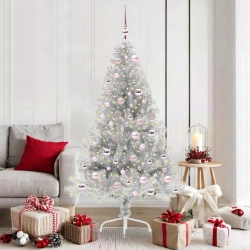 Mākslīgais Led Ziemassvētku Eglīte Sudraba 180 Cm Pet Vidaxl