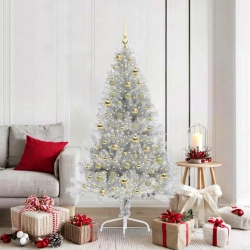 Mākslīgais Led Ziemassvētku Eglīte Sudraba 180 Cm Pet Vidaxl