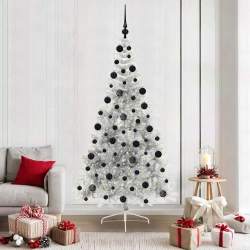 Mākslīgais Led Ziemassvētku Eglīte Sudraba 210 Cm Pet Vidaxl