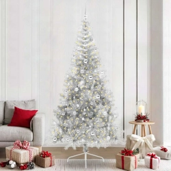 Mākslīgais Led Ziemassvētku Eglīte Sudraba 240 Cm Pet Vidaxl