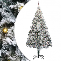 Mākslīgais Pirmsgaismas Ziemassvētku Koks Ar Bumbu Komplektu Vidaxl