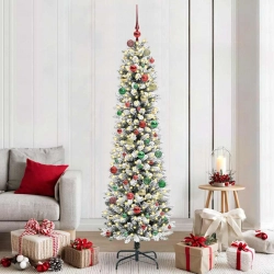 Mākslīgāziemassvētkueglīte Balts 210Cm Pvc Vidaxl