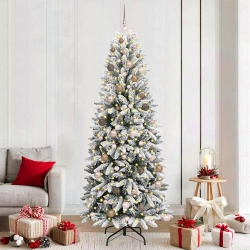 Mākslīgāziemassvētkueglīte Balts 78 X 78 X 210 Cm Pvc Vidaxl