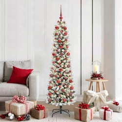 Mākslīgāziemassvētkueglīte With Leds Balts 180Cm Pvc Vidaxl