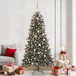 Mākslīgāziemassvētkueglīte Zaļa 114 X 114 X 210 Cm Pvc Vidaxl