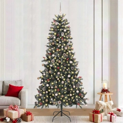 Mākslīgāziemassvētkueglīte Zaļa 129.5 X 129.5 X 240 Cm Pvc Vidaxl