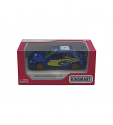 Металлическая моделька машинка Subaru Impreza WRC 2007 1:36 в коробке KT5328W
