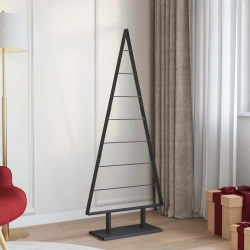 Metāla Ziemassvētku Koks Ar Statīvu Melna 150 Cm Tērauds Vidaxl