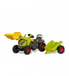 Pedāļu traktors ar kausu un piekabi RollyKid CLAAS AXOS 240 (2,5-5 gadiem) Vācija 025169