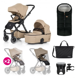 Petite Mars Icon Air Wózek Głęboko-Spacerowy 2w1 Set XXL Mocha Beige
