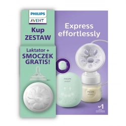 Philips Avent Laktator Mid end Daisy SCF323/11 + Smoczek SCY962/01