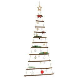 Piekārta Ziemassvētku Eglīte Ar Top Star 74X150 Cm Vidaxl
