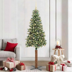 Tievā Ziemassvētku Egle Su 300 Led Zaļš Un Balts 210 Cm Vidaxl