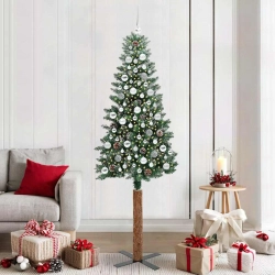 Tievā Ziemassvētku Egle Su 300 Led Zaļš Un Balts 210 Cm Vidaxl