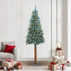 Tievā Ziemassvētku Egle Su 300 Led Zaļš Un Balts 210 Cm Vidaxl