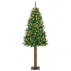 Tievā Ziemassvētku Egle Zaļa 77 X 77 X 210 Cm Pvc Vidaxl