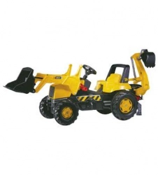 Traktors Bērniem ar pedāļiem un diviem kausiem Rolly Toys rollyJunior JCB (3-8 gadiem) 812004