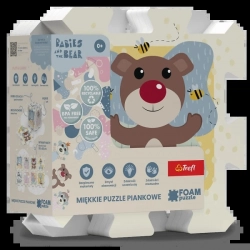Trefl Puzzle Układanka Puzzlopianka - Bobaski i Miś
