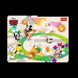 Trefl Zabawka Drewniana - Puzzle Medium - Mickey Mouse & Friends Multi