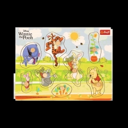 Trefl Zabawka Drewniana Puzzle Medium 8 Elementów Kubuś Puchatek
