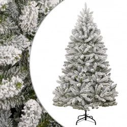 vidaXL mākslīgā Ziemassvētku egle ar sniegu, 240 cm