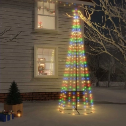 Ziemassvētku Egle, 310 Krāsainas Led Lampiņas, 100X300 Cm Vidaxl