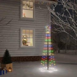 Ziemassvētku Egle Ar Pīķi, 108 Krāsainas Led, 180 Cm Vidaxl