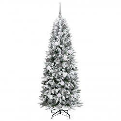 Ziemassvētku Egle Balta 180 Cm Pvc Vidaxl