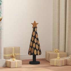 Ziemassvētku Eglīte Ar Statīvu Brūna 60 Cm Masīvs Tīkkoks Vidaxl
