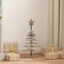 Ziemassvētku Eglīte Ar Statīvu Brūna 60 Cm Masīvs Tīkkoks Vidaxl