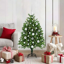 Ziemassvētku Eglīte Su 150 Led Ar Statīvu Zaļa 120 Cm Pe Vidaxl
