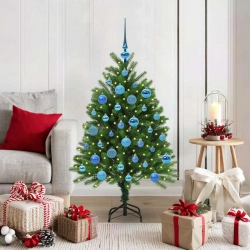 Ziemassvētku Eglīte Su 150 Led Ar Statīvu Zaļa 120 Cm Pe Vidaxl