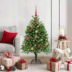 Ziemassvētku Eglīte Su 150 Led Ar Statīvu Zaļa 120 Cm Pe Vidaxl