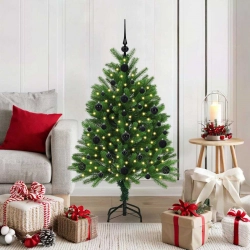 Ziemassvētku Eglīte Su 150 Led Ar Statīvu Zaļa 120 Cm Pe Vidaxl
