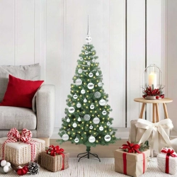 Ziemassvētku Eglīte Su 150 Led Ar Statīvu Zaļa 120 Cm Pvc Vidaxl