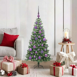 Ziemassvētku Eglīte Su 150 Led Ar Statīvu Zaļa 120 Cm Pvc Vidaxl