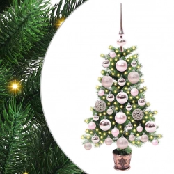 Ziemassvētku Eglīte Su 150 Led Ar Statīvu Zaļa 65 Cm Pe Vidaxl