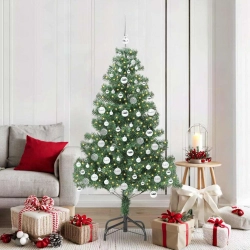Ziemassvētku Eglīte Su 300 Led Ar Statīvu Zaļa 180 Cm Pvc Vidaxl