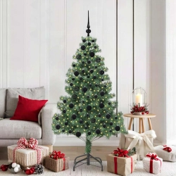 Ziemassvētku Eglīte Su 300 Led Ar Statīvu Zaļa 180 Cm Pvc Vidaxl