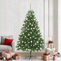 Ziemassvētku Eglīte Su 300 Led Ar Statīvu Zaļa 210 Cm Pe Vidaxl