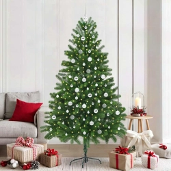 Ziemassvētku Eglīte Su 300 Led Ar Statīvu Zaļa 210 Cm Pe Vidaxl