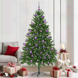 Ziemassvētku Eglīte Su 300 Led Ar Statīvu Zaļa 210 Cm Pe Vidaxl