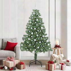 Ziemassvētku Eglīte Su 300 Led Ar Statīvu Zaļa 210 Cm Pvc Vidaxl