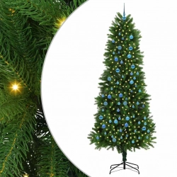 Ziemassvētku Eglīte Su 300 Led Ar Statīvu Zaļa 240 Cm Pe Vidaxl