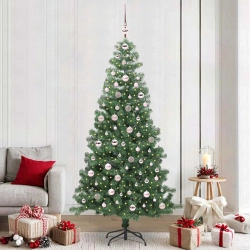 Ziemassvētku Eglīte Su 300 Led Ar Statīvu Zaļa 240 Cm Pvc Vidaxl